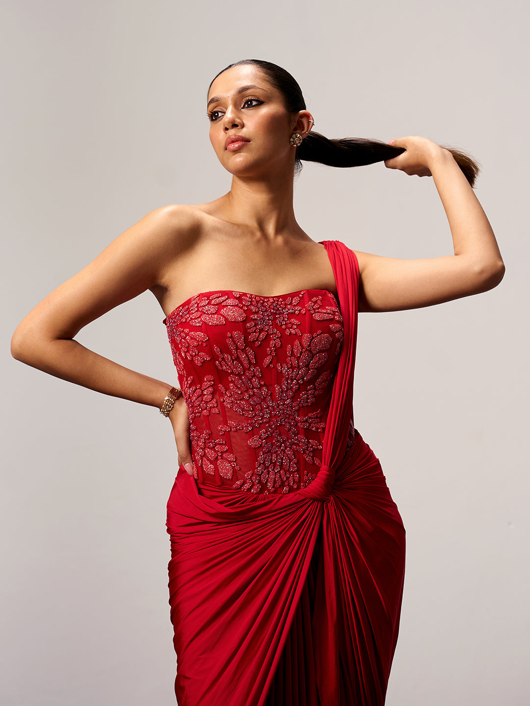 Draped Corset Saree