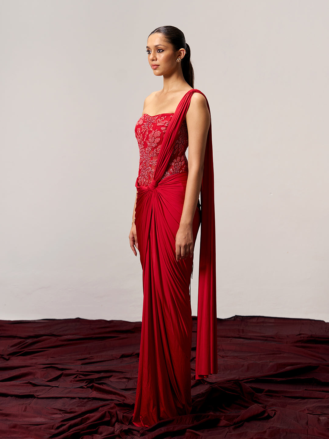 Draped Corset Saree