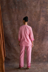 Candy Pink Kurta Style Co-ord Set