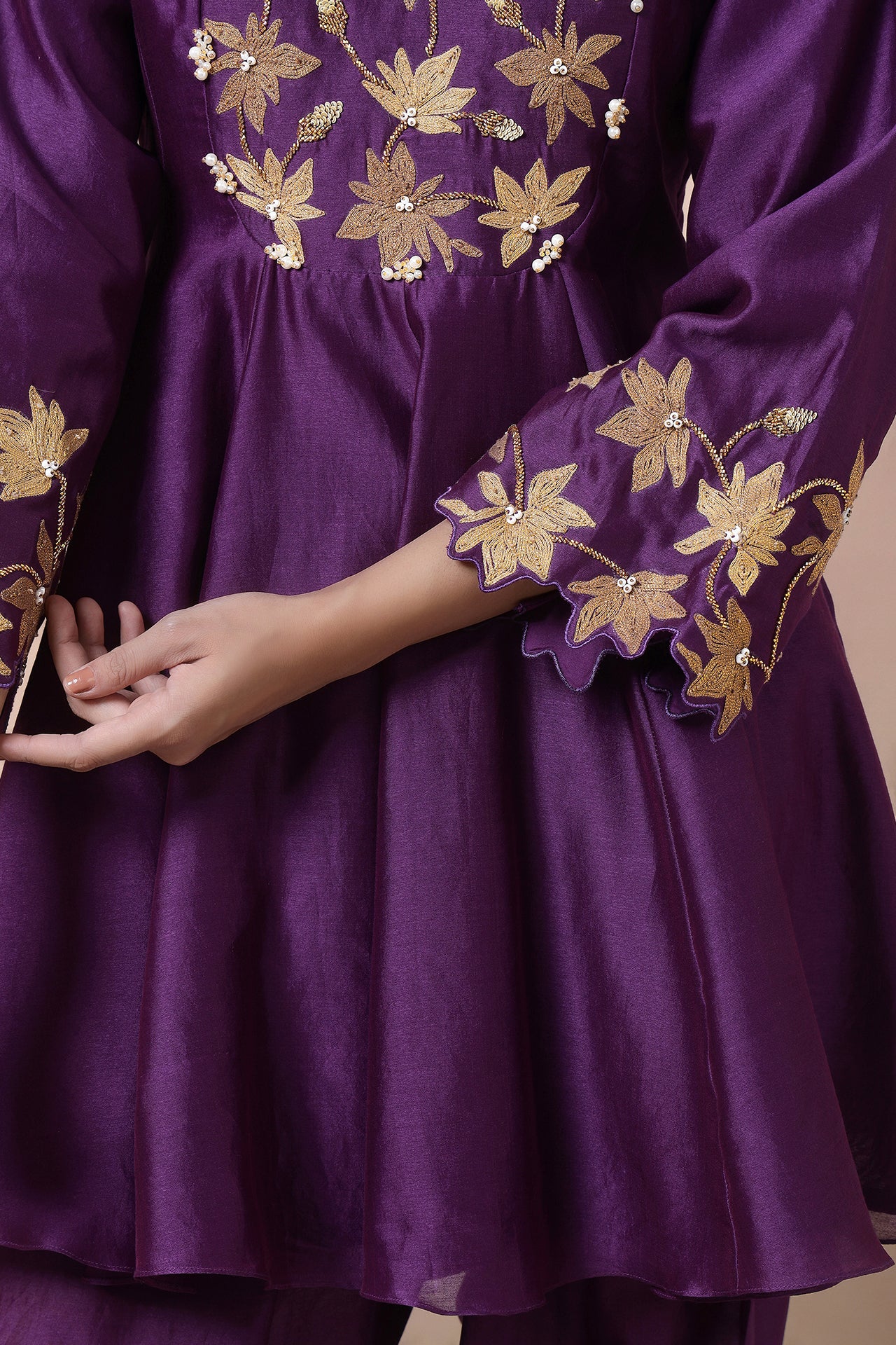 Short Anarkali With Salwaar And Dupatta