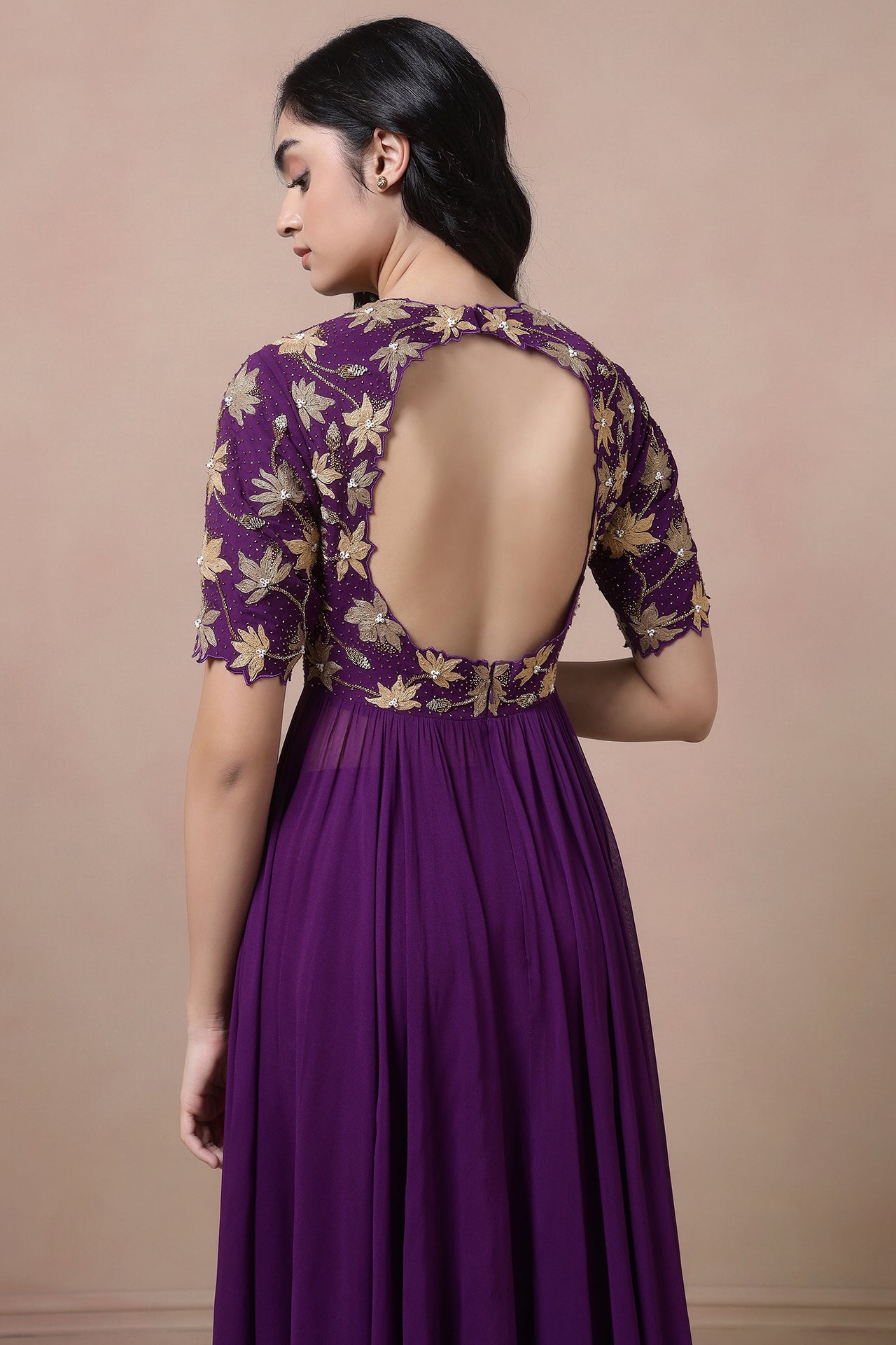 Embroidered Anarkali With Churidaar And Dupatta