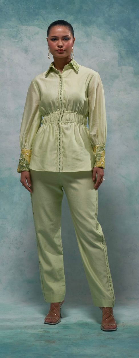Elasticated Co-ord Set - Pistachio