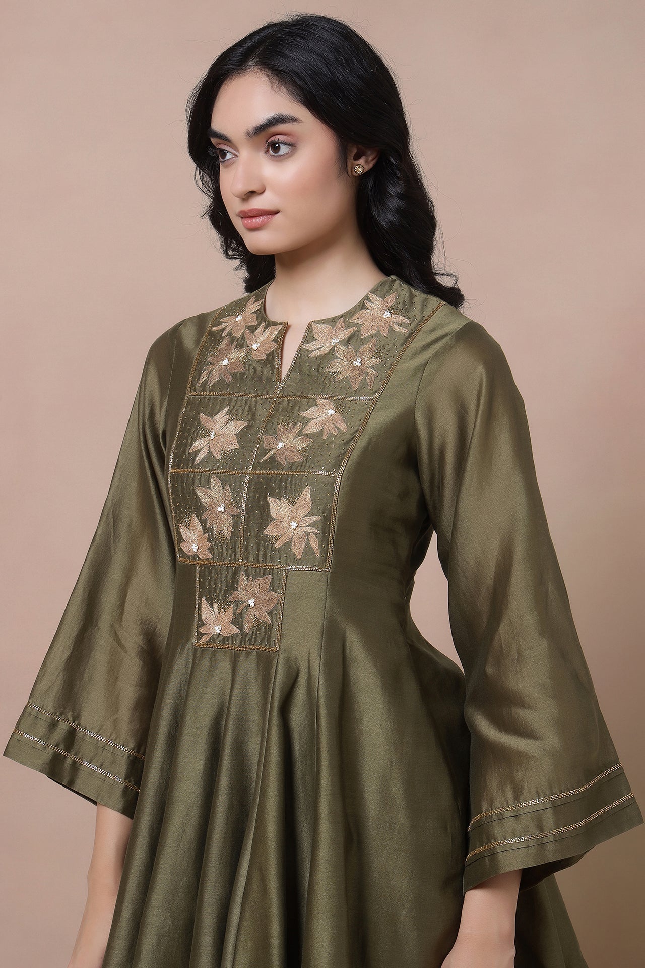 Dori Embroidered Kurta With Salwaar And Dupatta