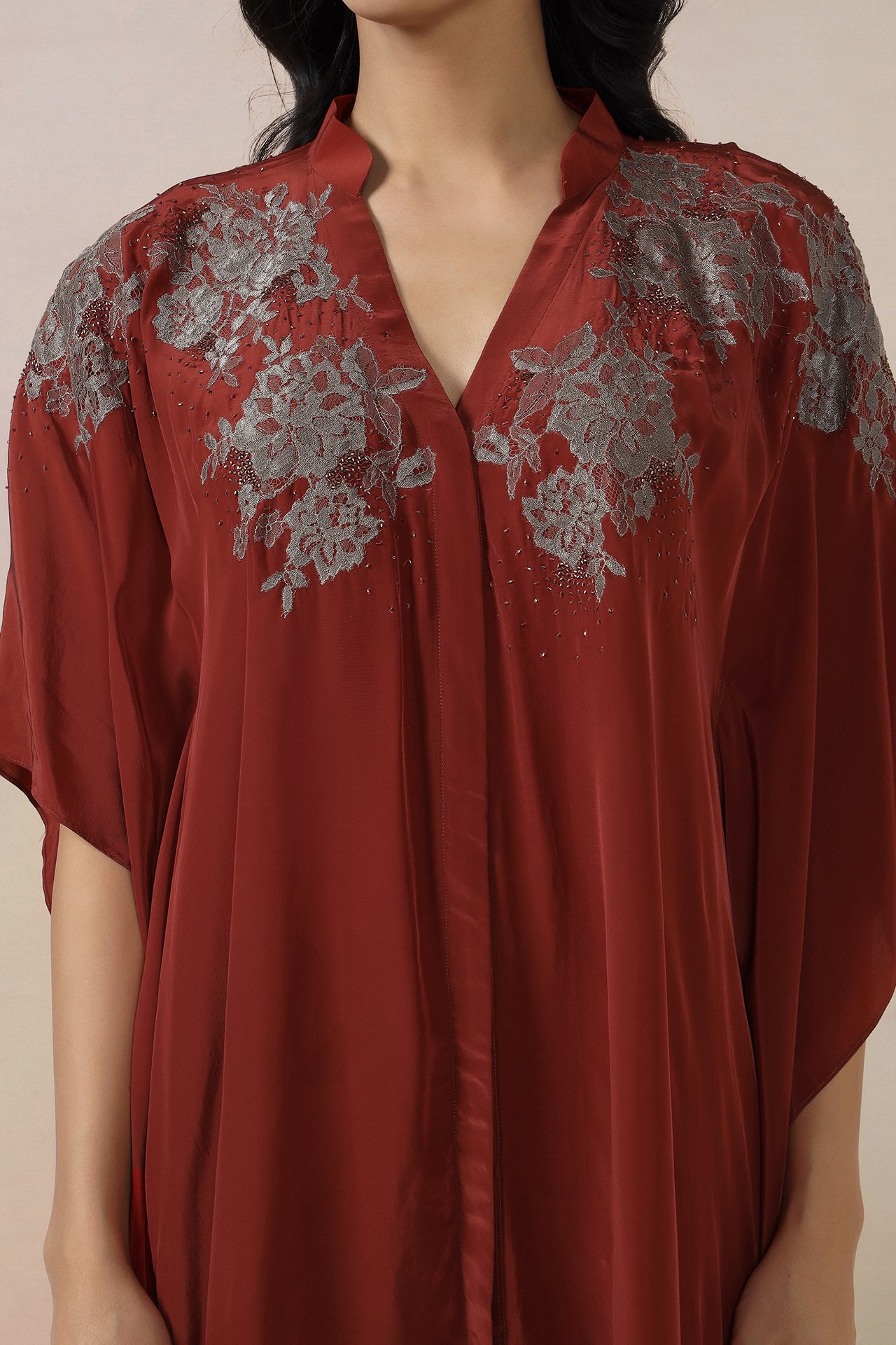 Embroidered Medium Kaftaan With Pants
