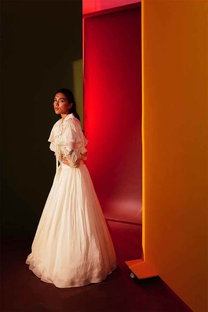 Tie up Shirt with Skirt