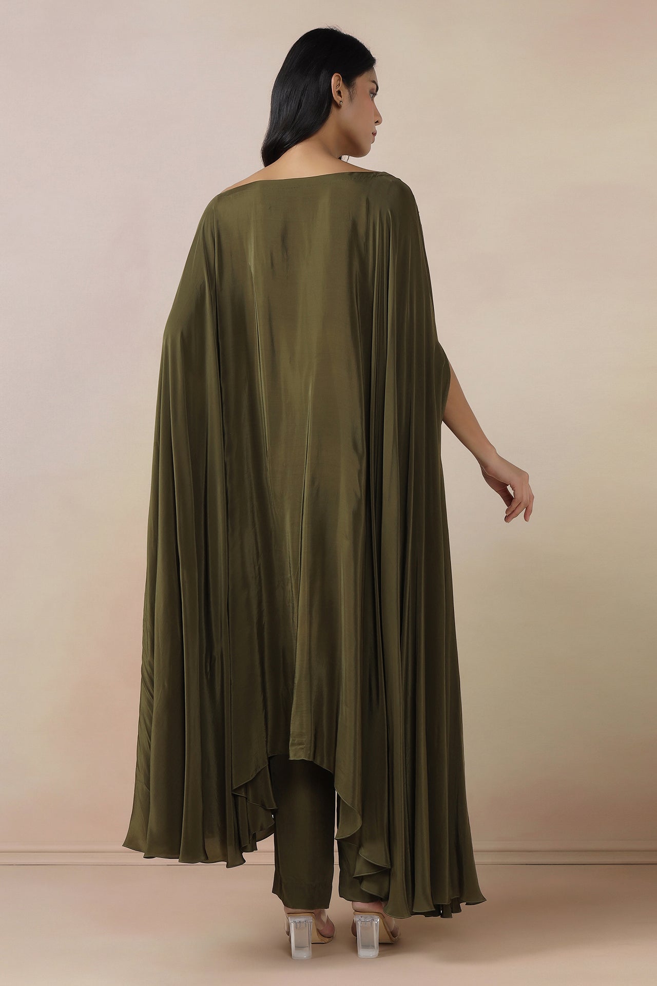 One Off Shoulder Kaftaan With Pants