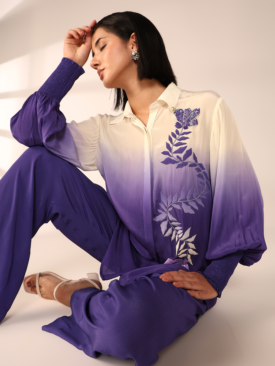 Vertical Embroidered Co-Ord Set