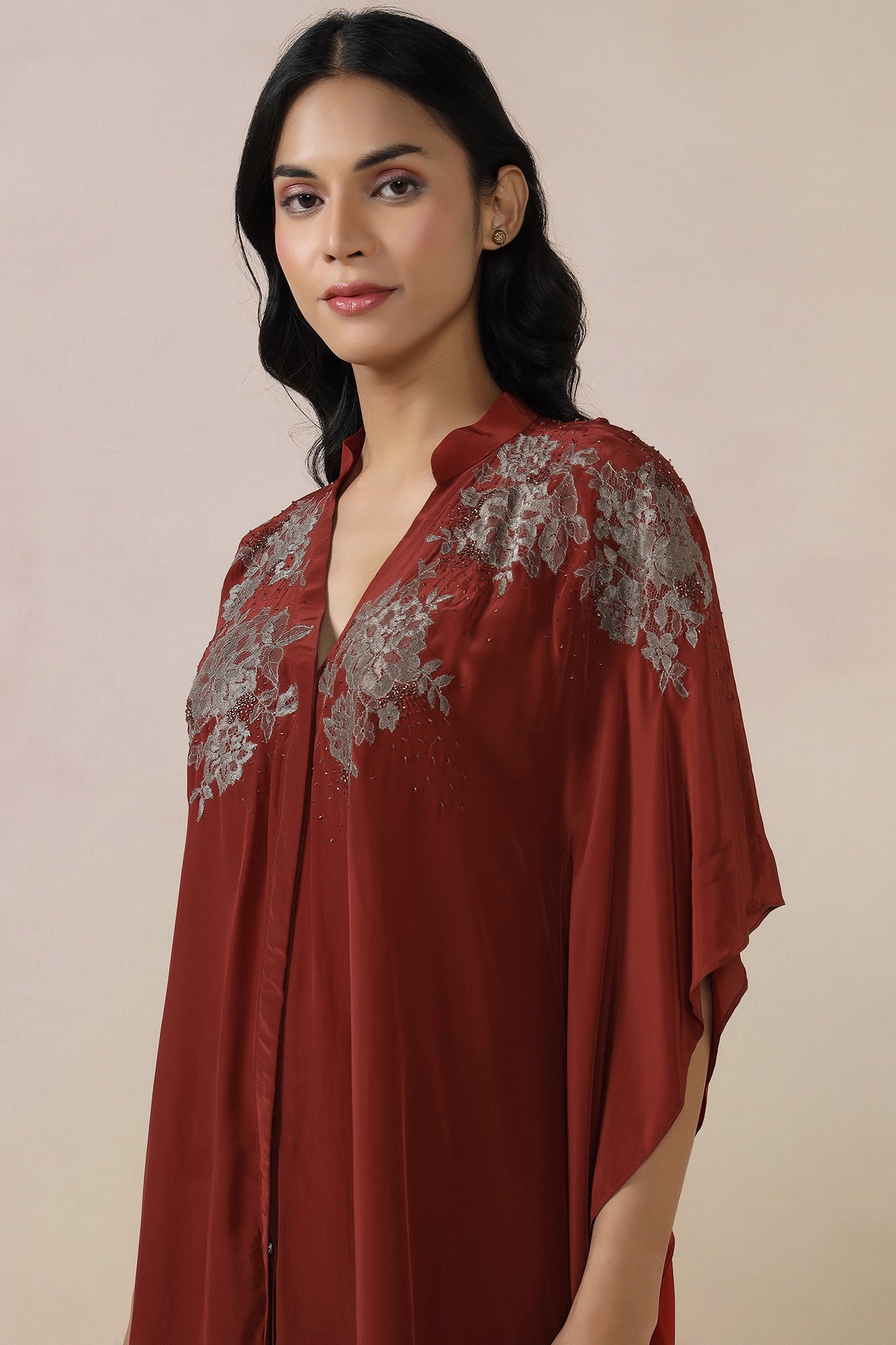 Embroidered Medium Kaftaan With Pants