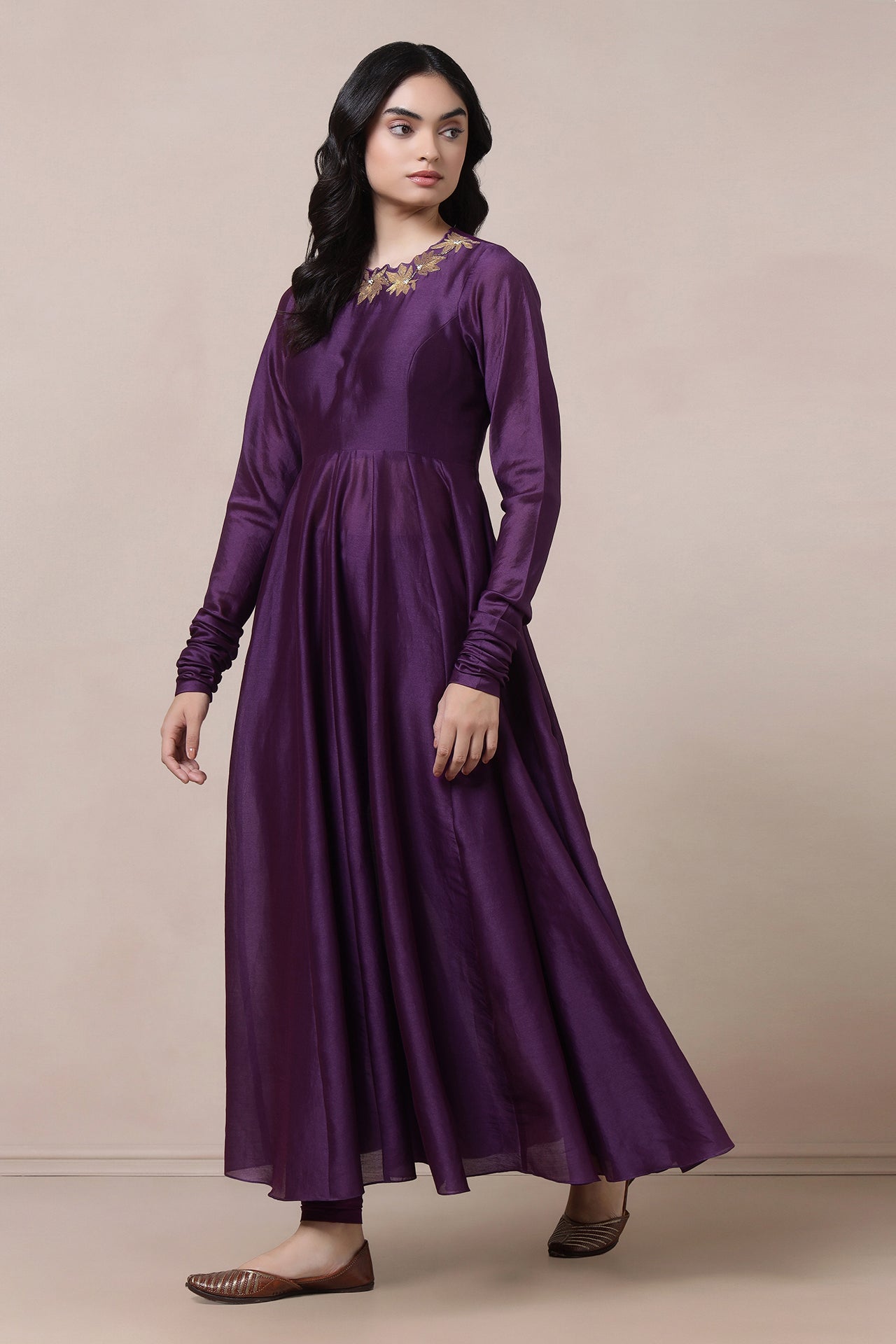 Anarkali With Churidaar And Dupatta