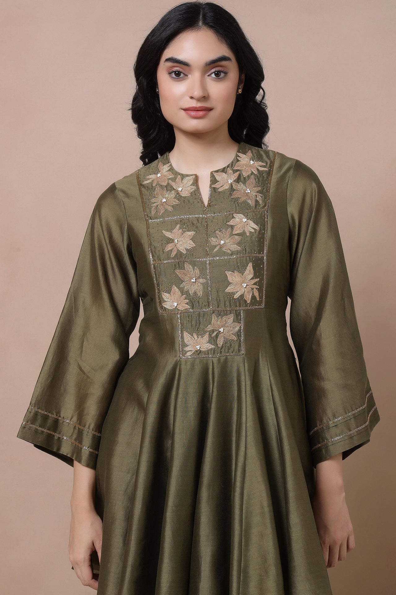 Dori Embroidered Kurta With Salwaar And Dupatta