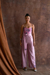 Smoky Grape Corset Jumpsuit