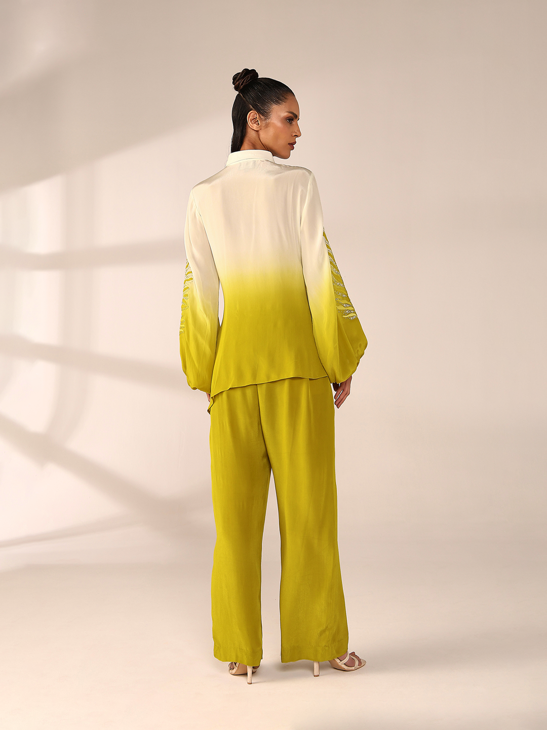 Sleeve Embroidered Co-ord Set