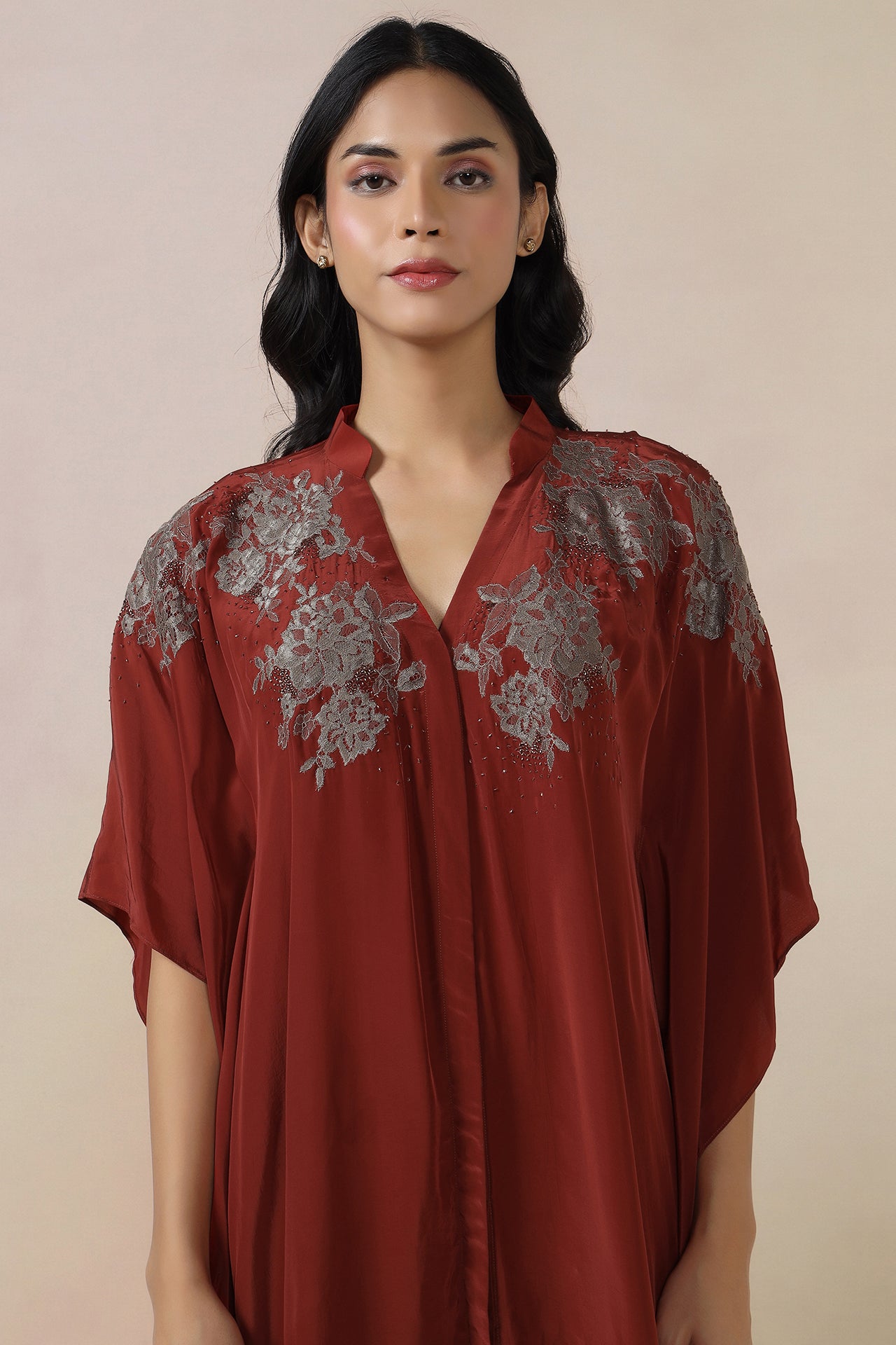 Embroidered Medium Kaftaan With Pants