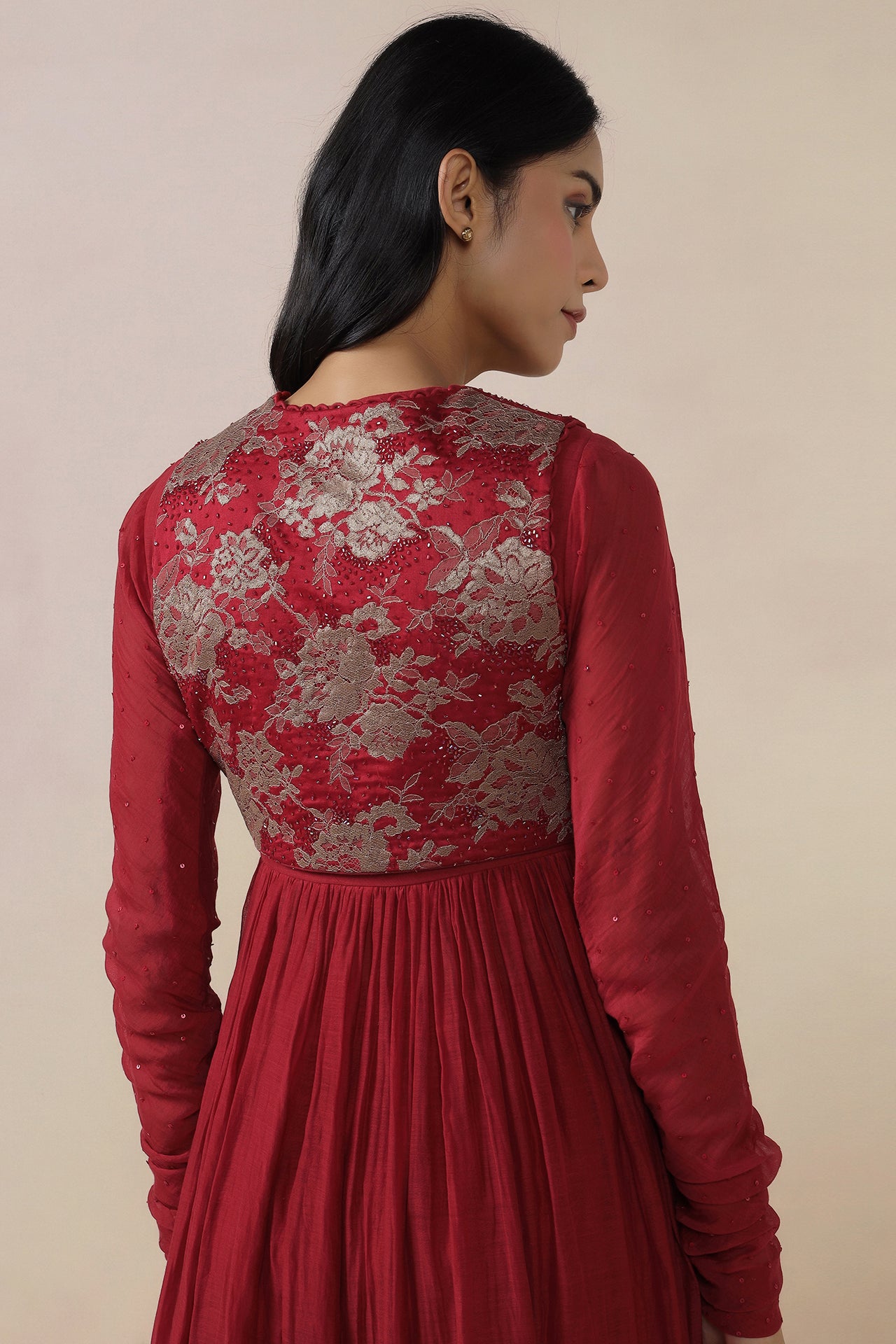 Anarkali With Jacket Dupatta And Churidaar