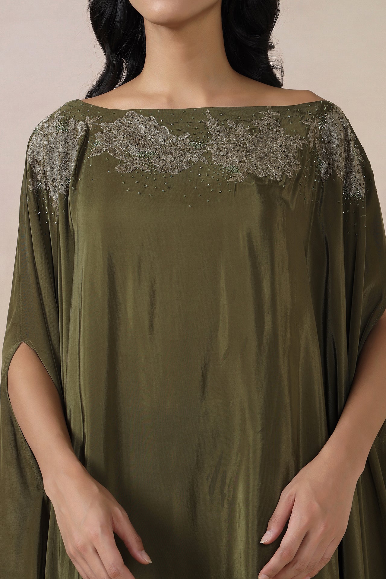 One Off Shoulder Kaftaan With Pants