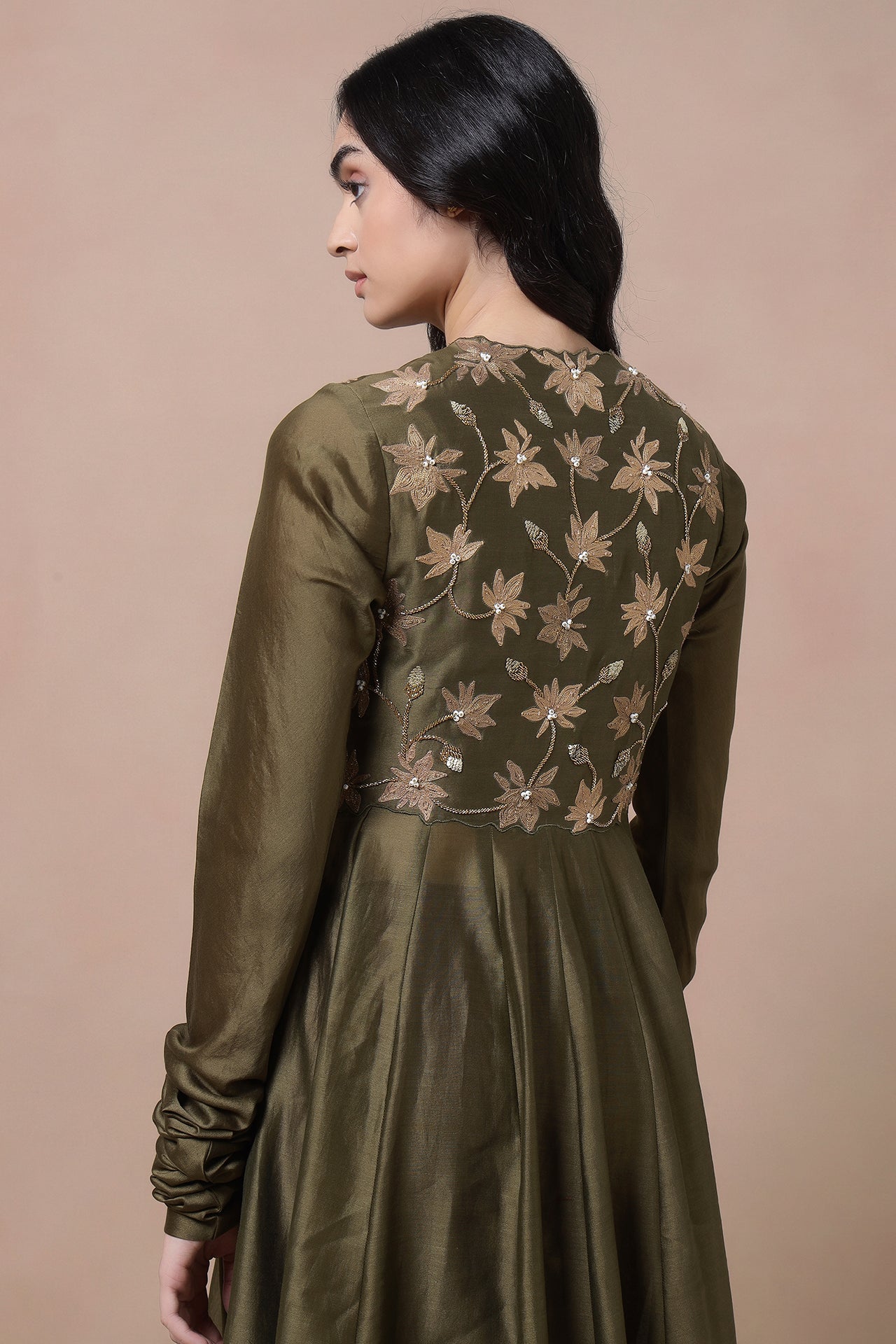 Yoke Anarkali With Churidaar And Dupatta