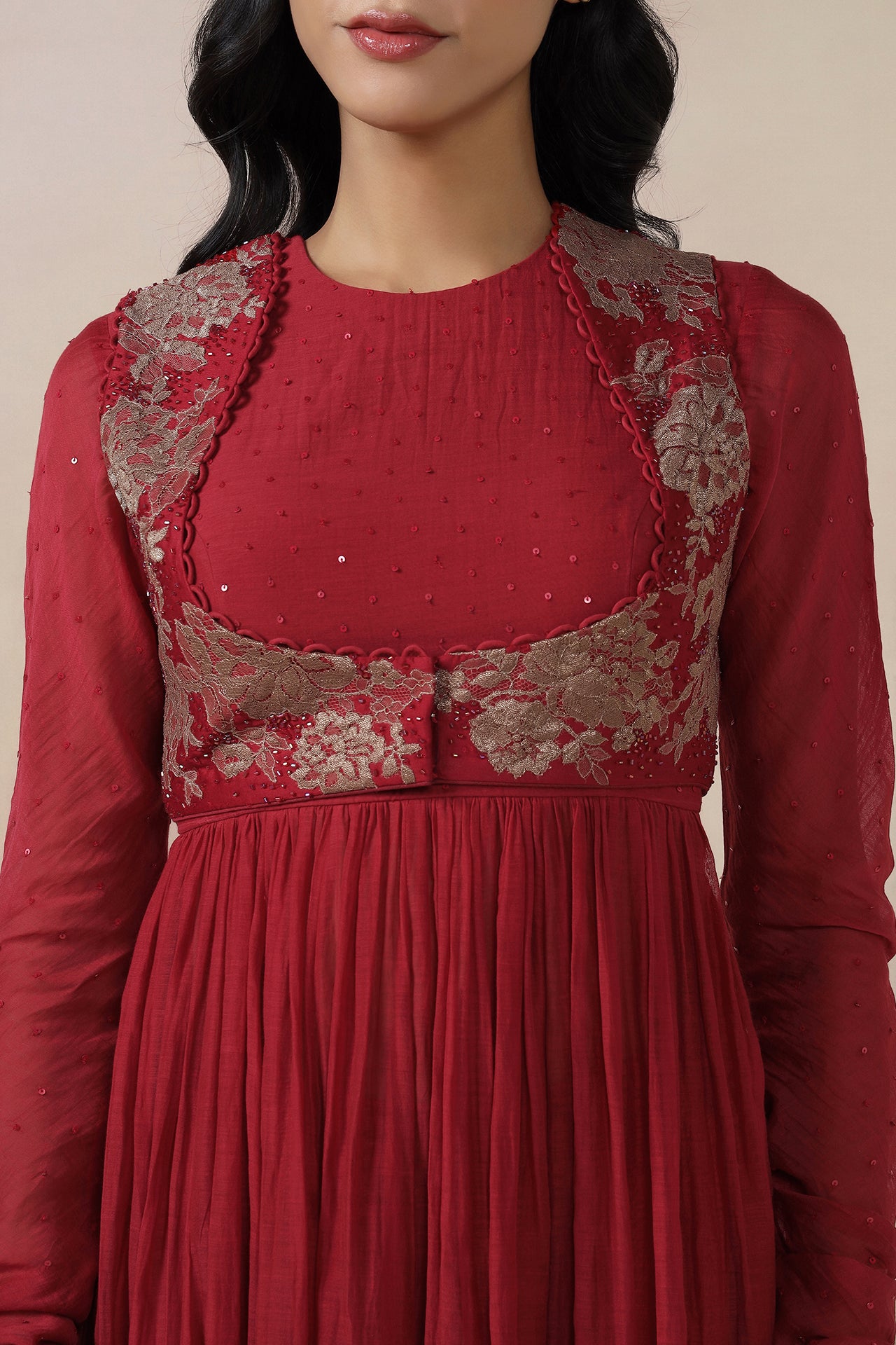 Anarkali With Jacket Dupatta And Churidaar