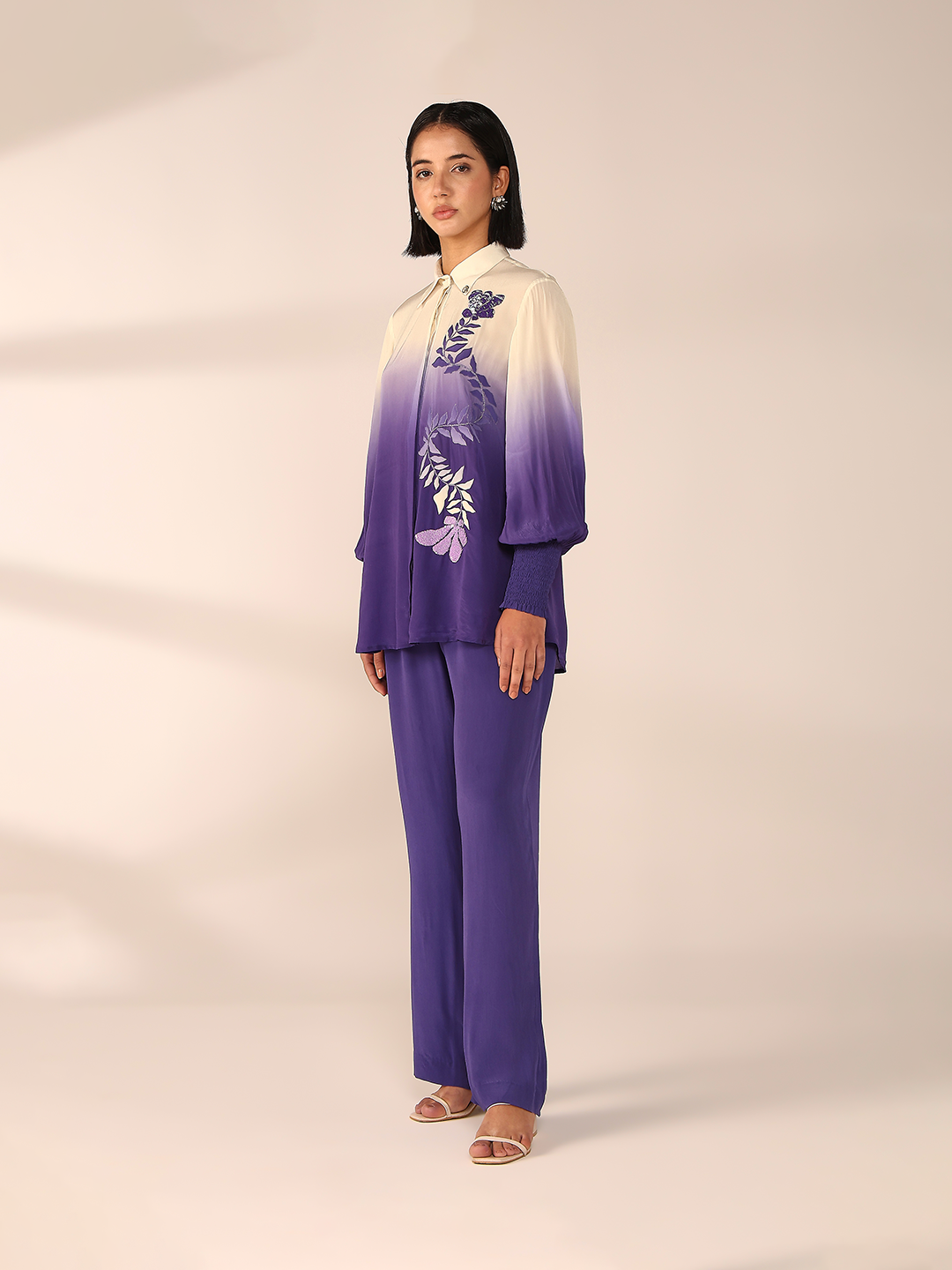 Vertical Embroidered Co-Ord Set