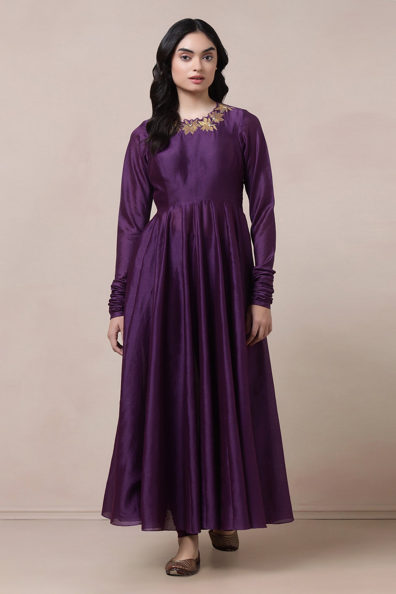 Anarkali With Churidaar And Dupatta