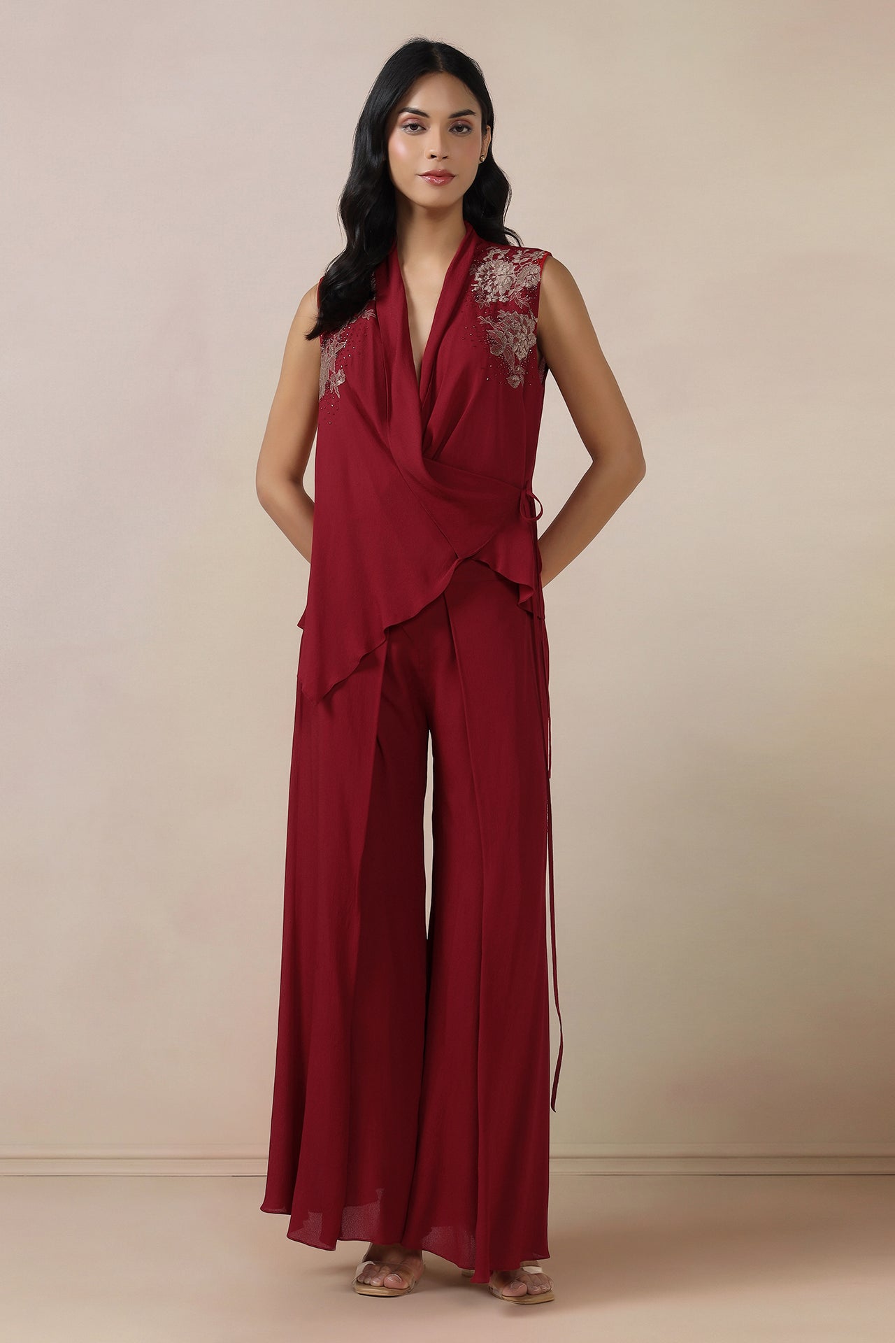 Wrap Top With Pants