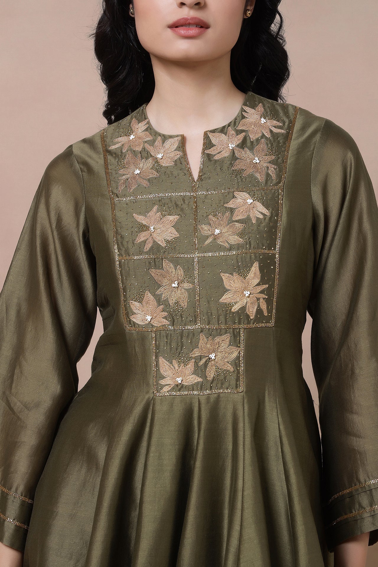 Dori Embroidered Kurta With Salwaar And Dupatta
