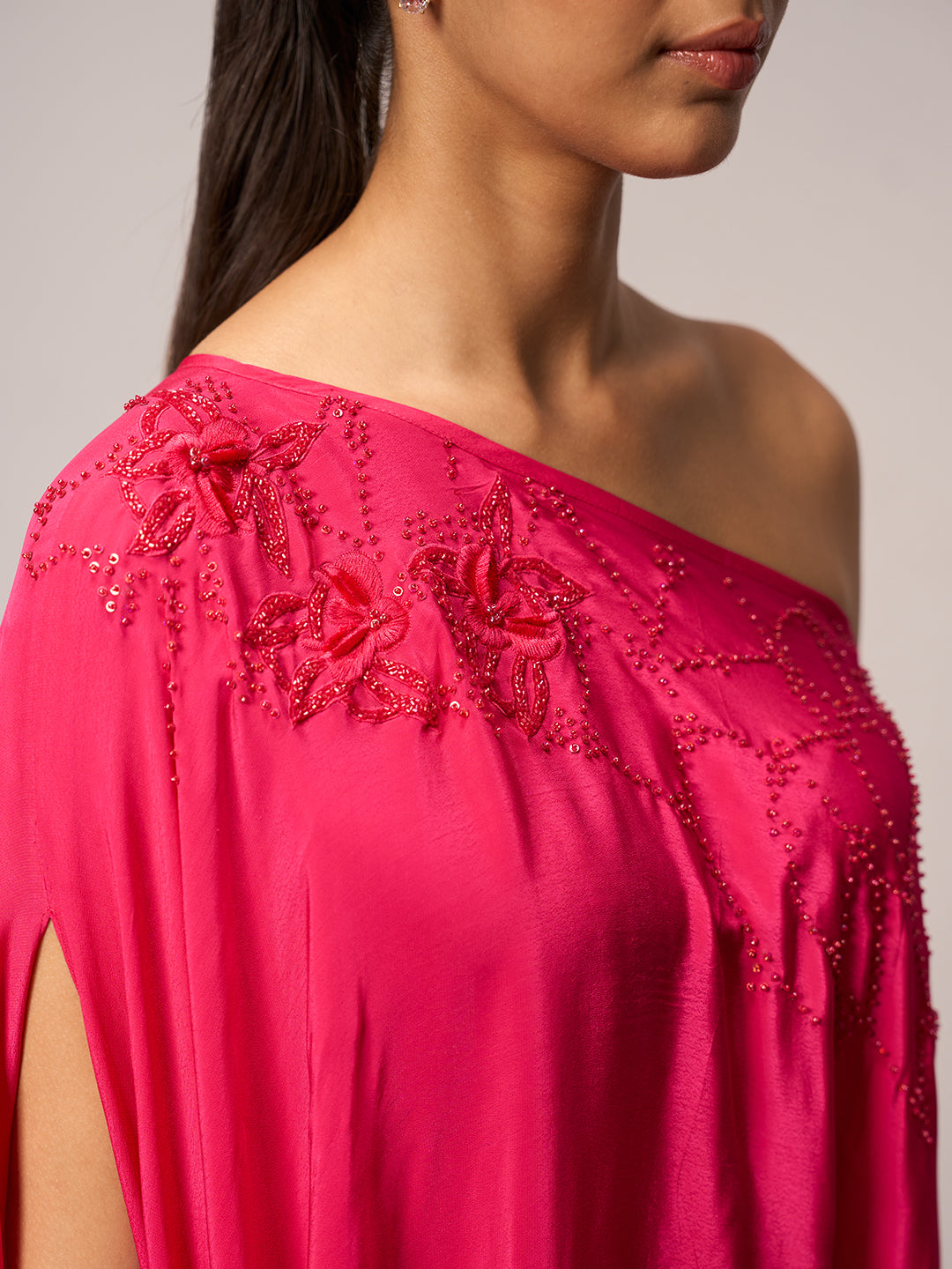 One Shoulder Kaftan Coord Set