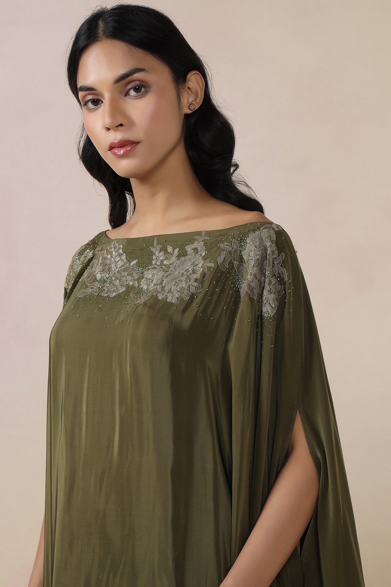 One Off Shoulder Kaftaan With Pants