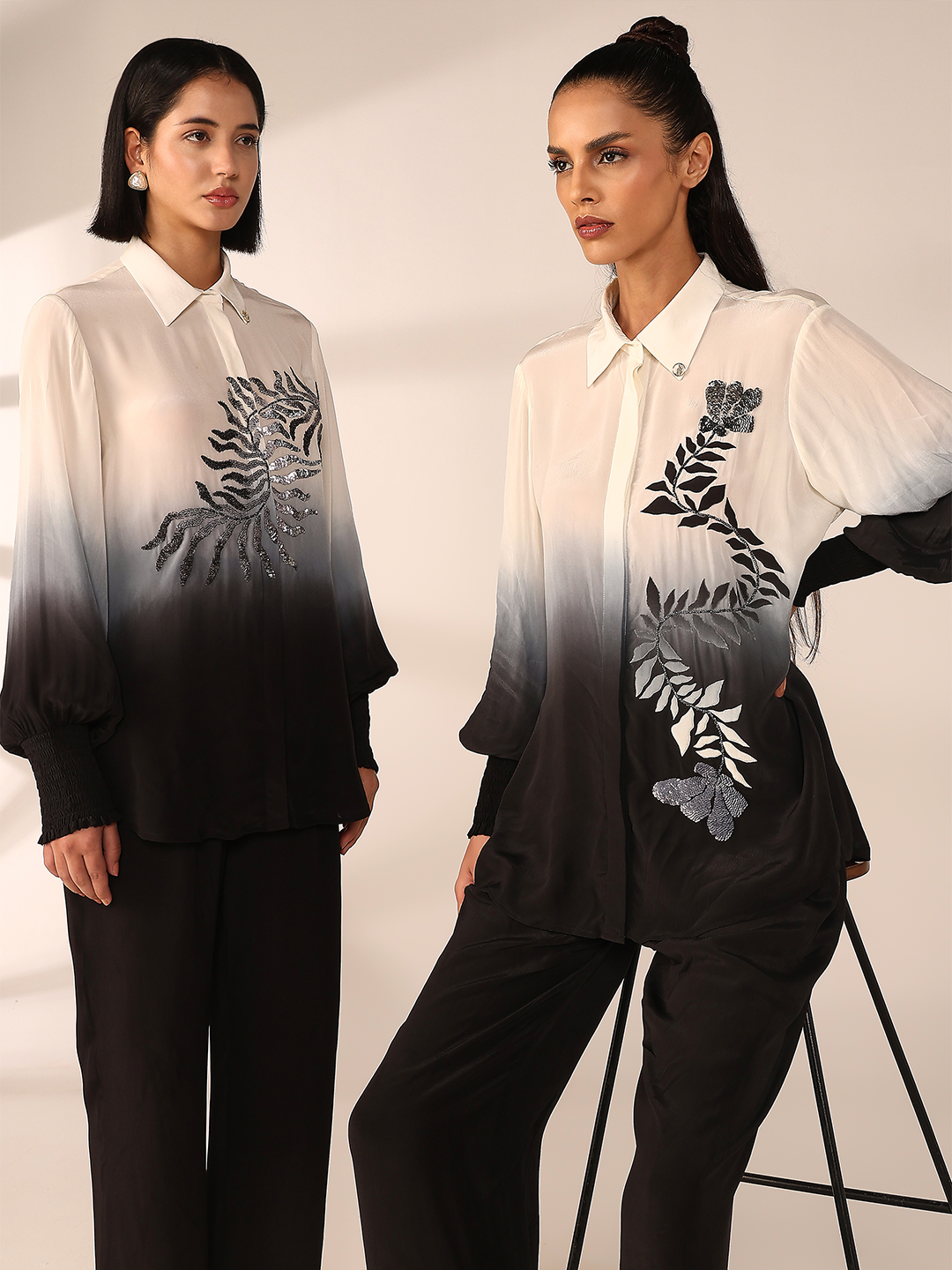 Vertical Embroidered Co-Ord Set