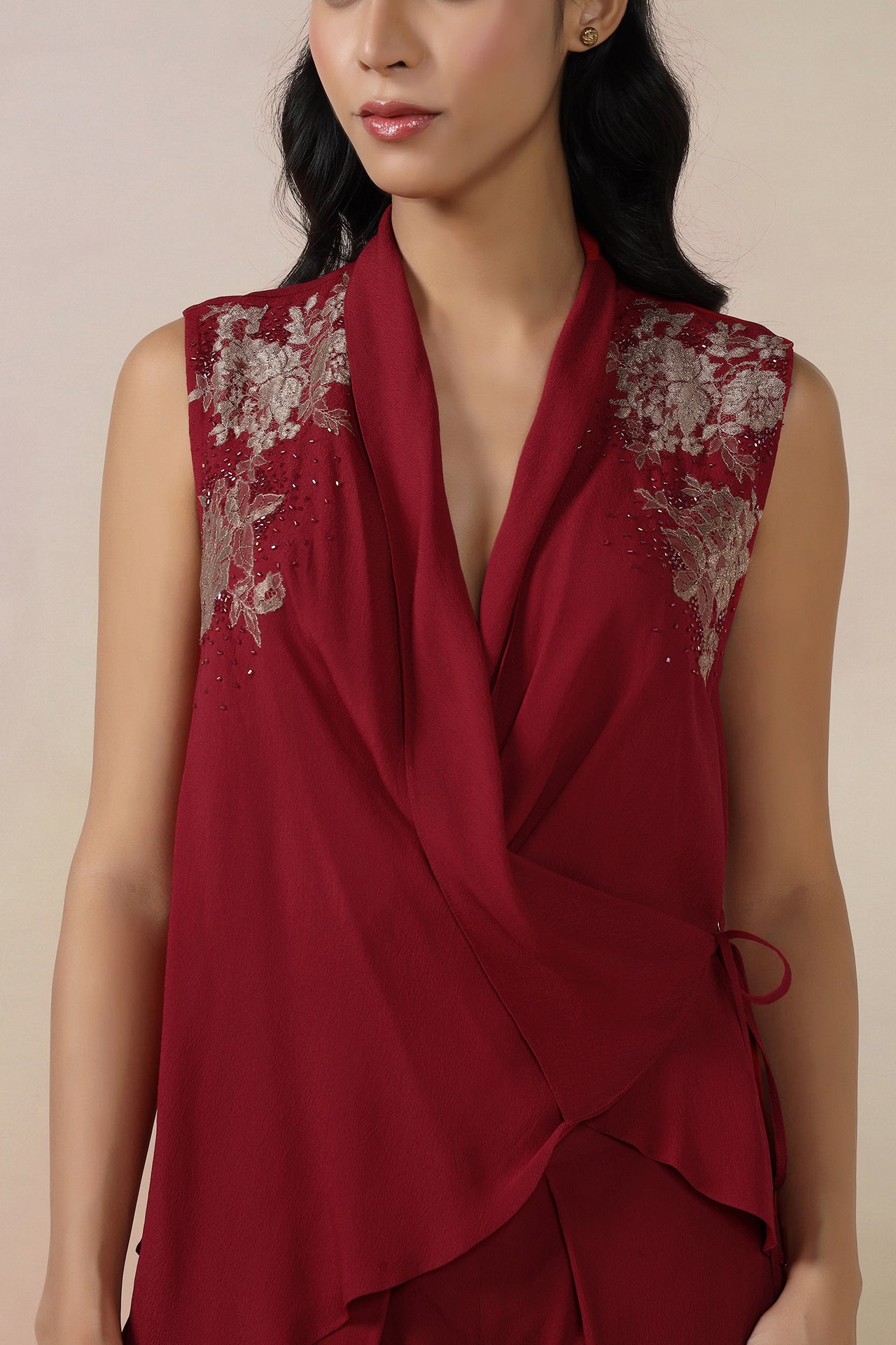 Wrap Top With Pants