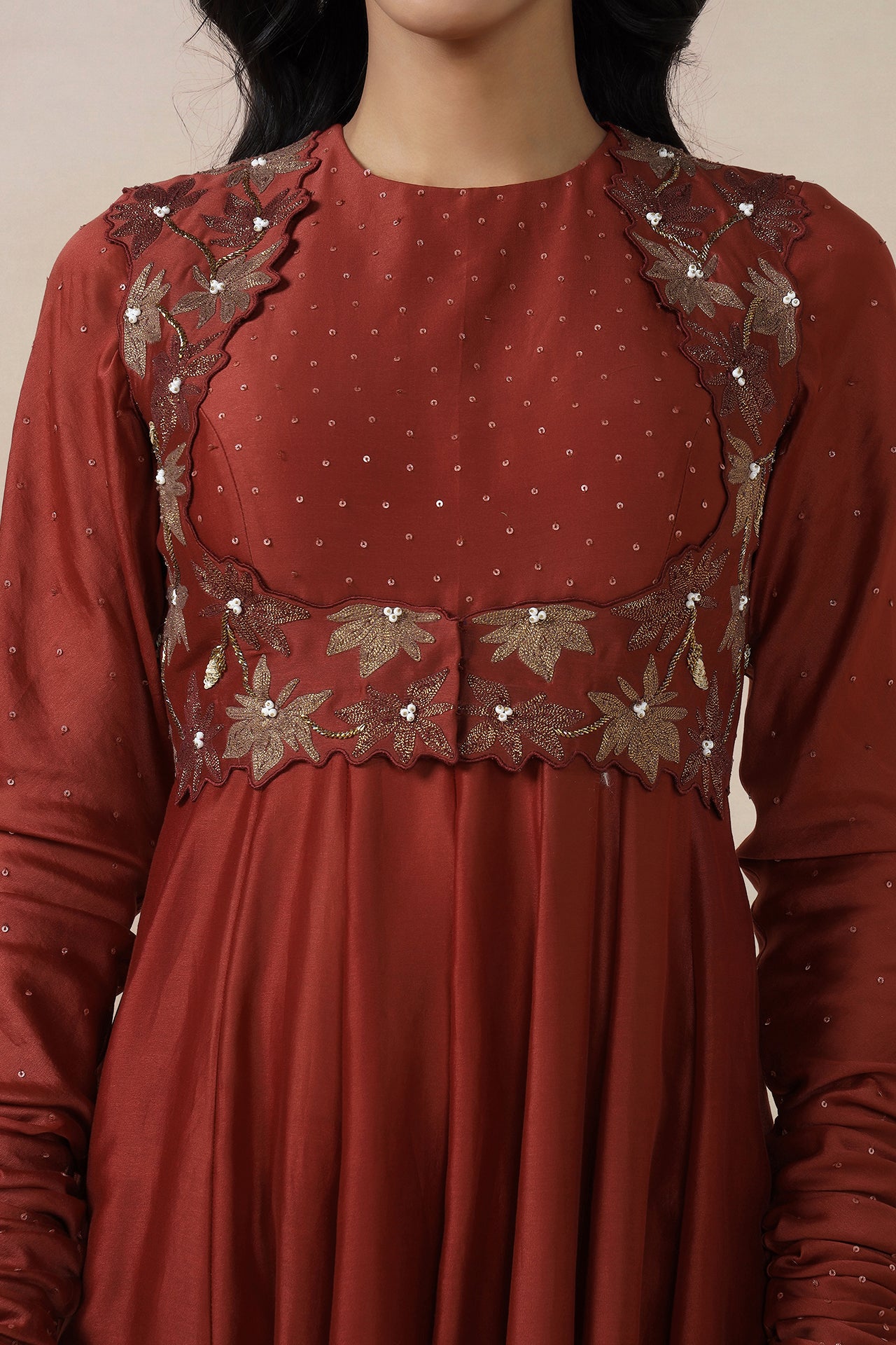 Anarkali With Jacket ,Dupatta And Pants