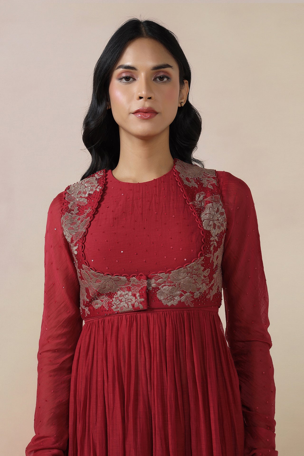 Anarkali With Jacket Dupatta And Churidaar