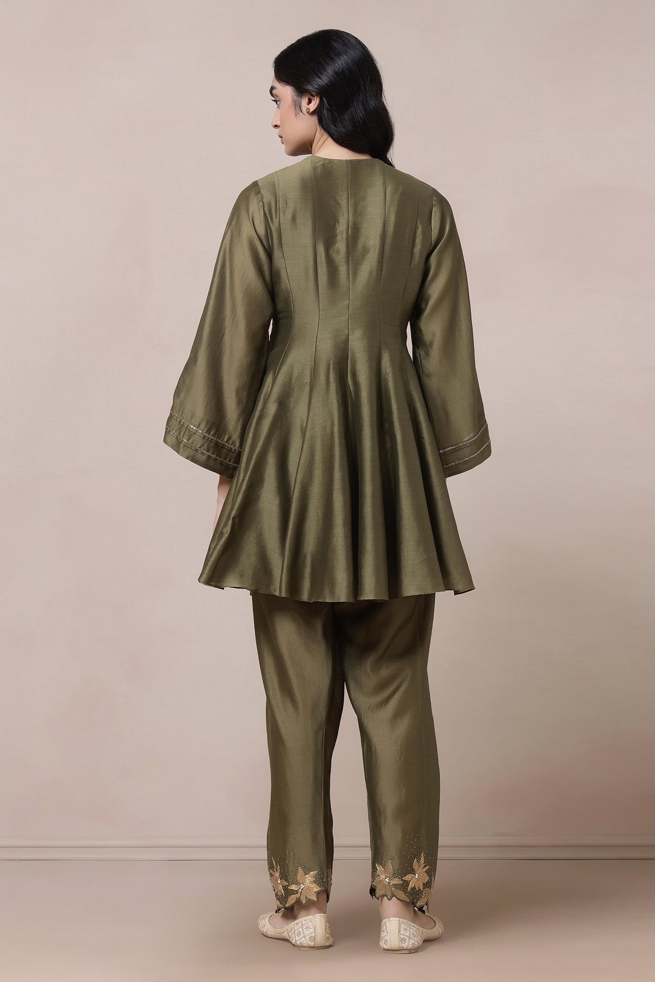 Dori Embroidered Kurta With Salwaar And Dupatta