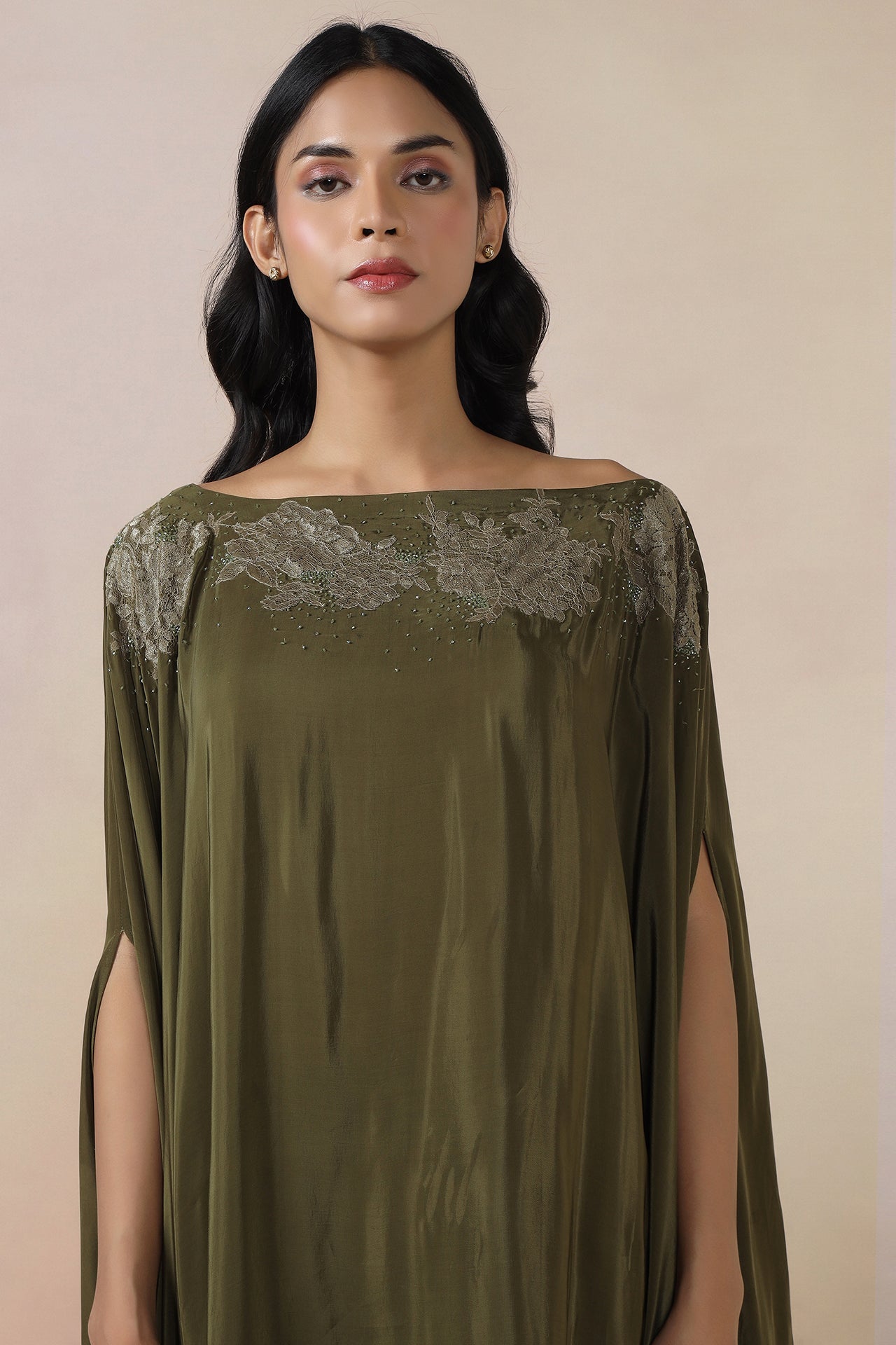 One Off Shoulder Kaftaan With Pants