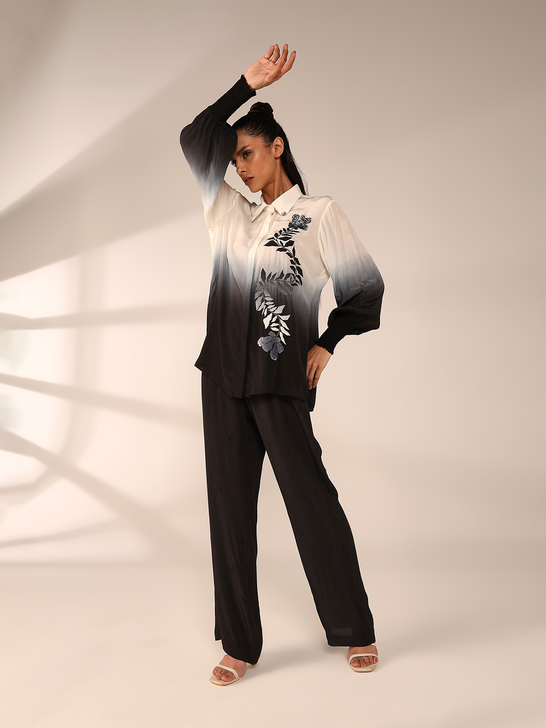 Vertical Embroidered Co-Ord Set