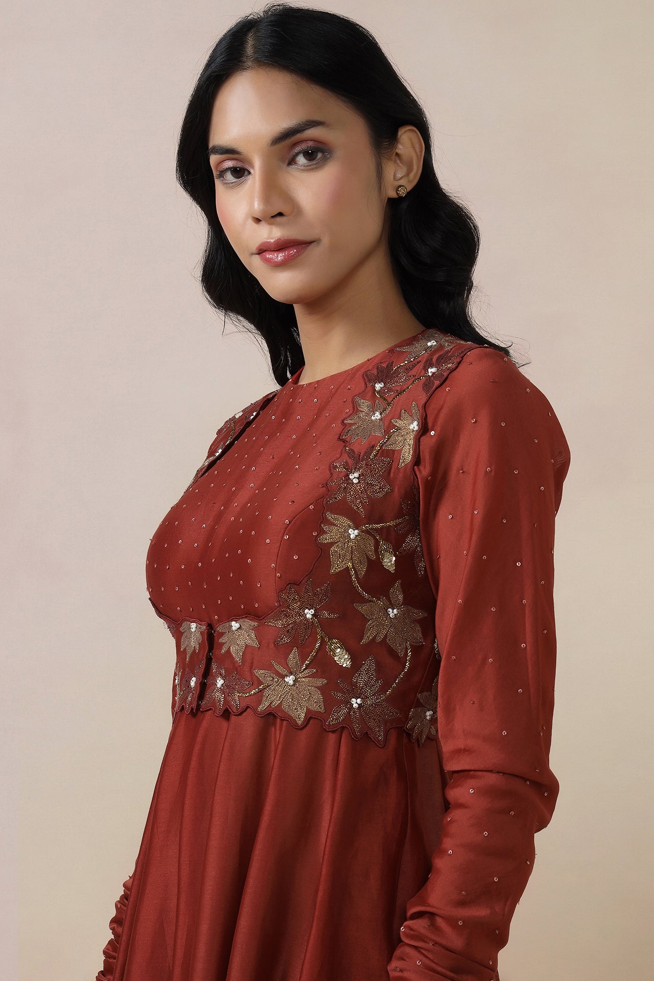 Anarkali With Jacket ,Dupatta And Pants