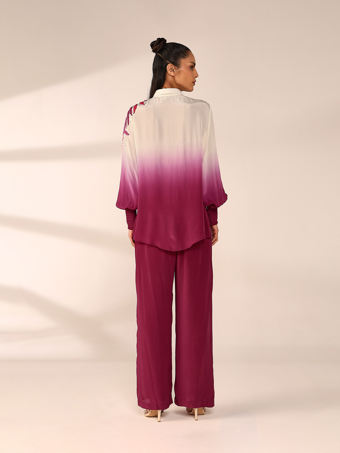 Shoulder Embroidered Co-ord Set