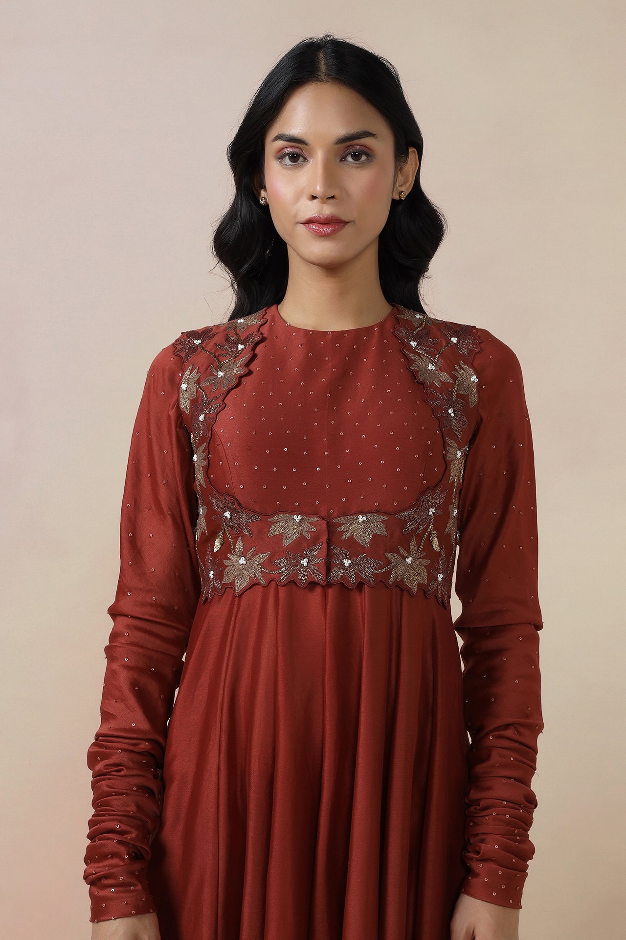 Anarkali With Jacket ,Dupatta And Pants