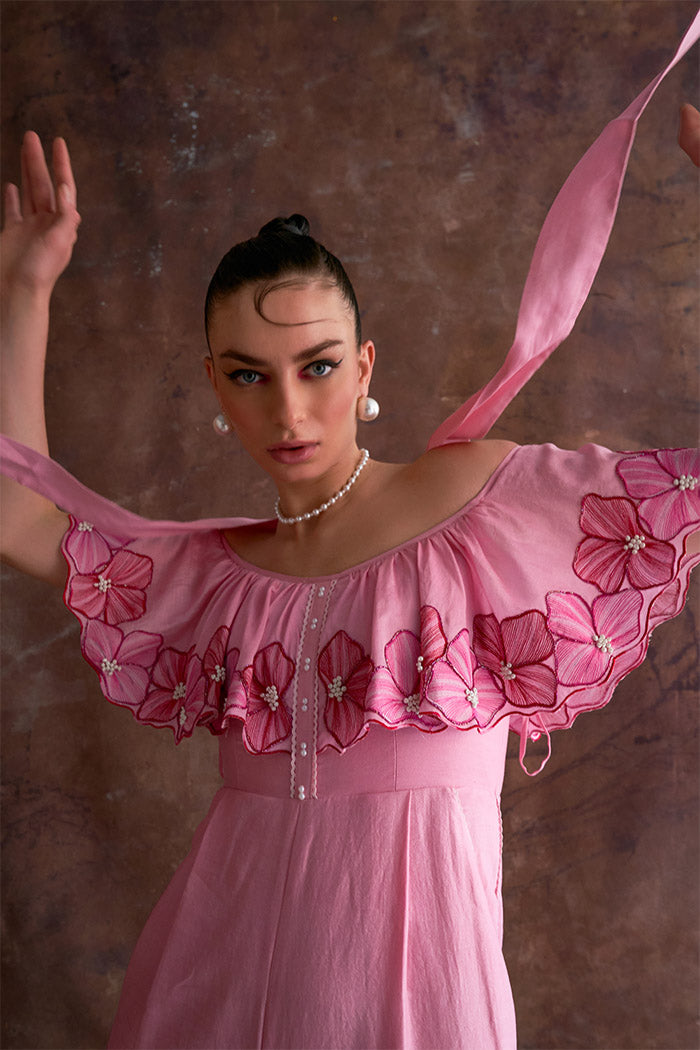 Off-shoulder jumpsuit