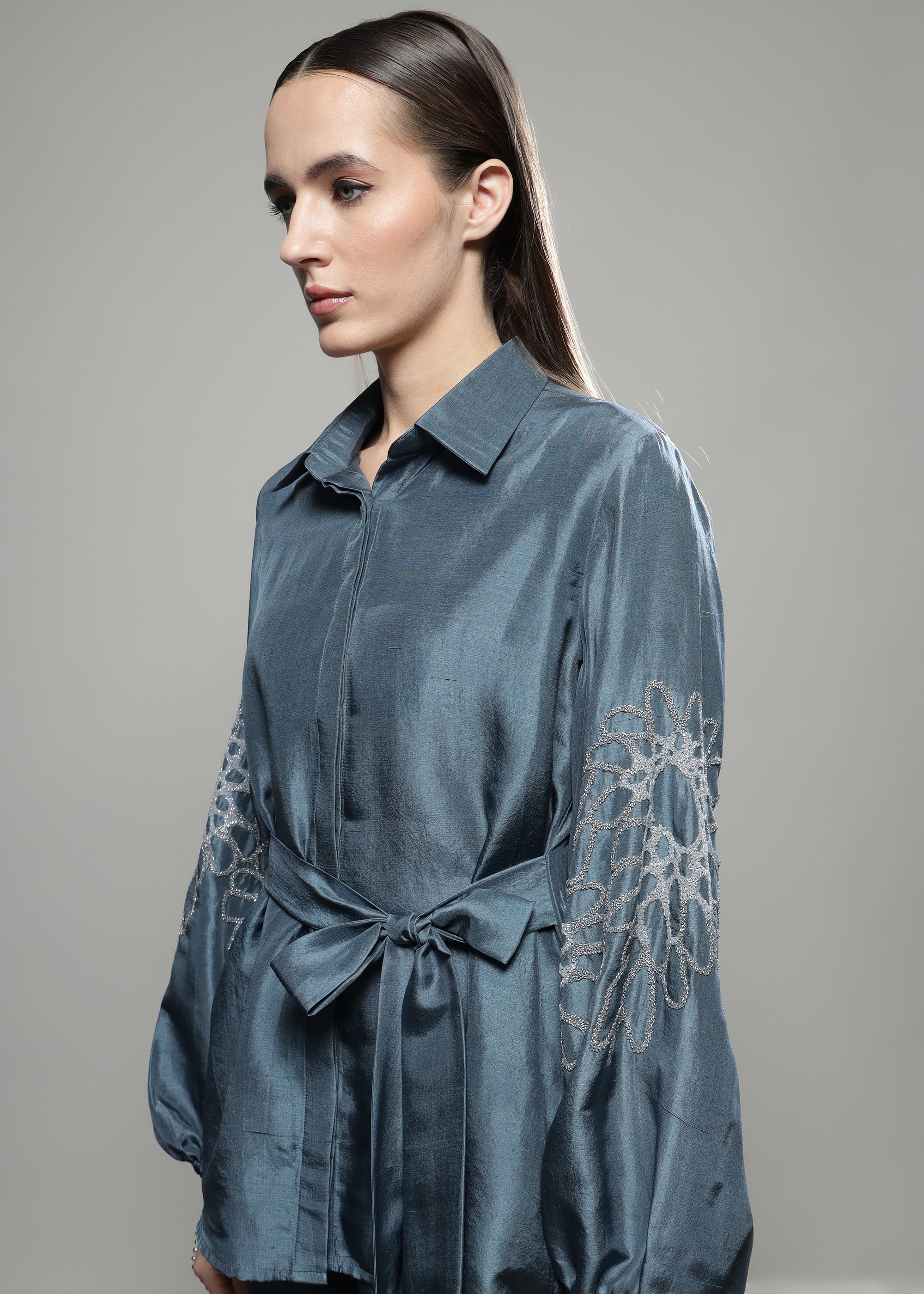 ASSYMETRIC TIE UP COORD SET