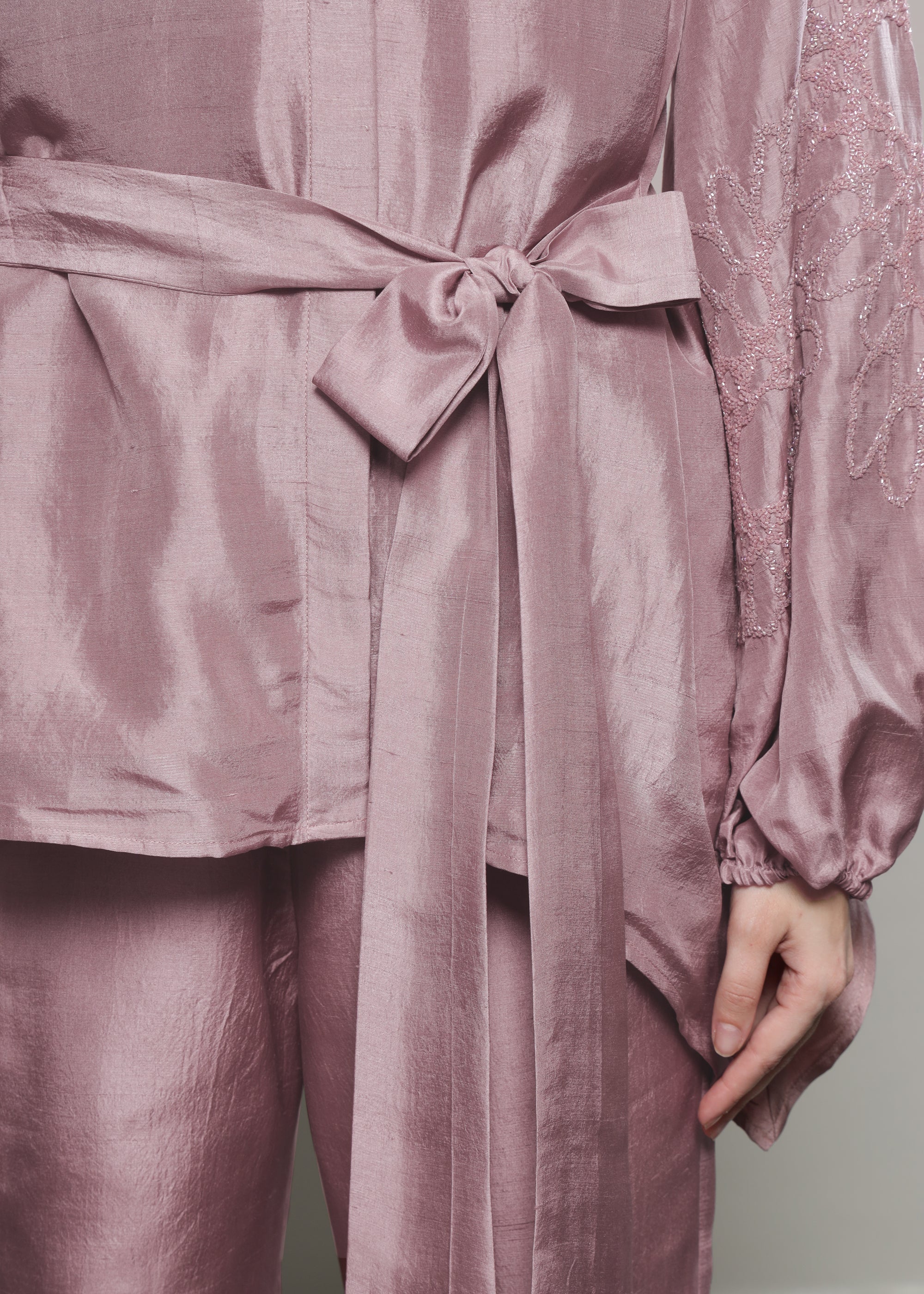 ASSYMETRIC TIE UP COORD SET