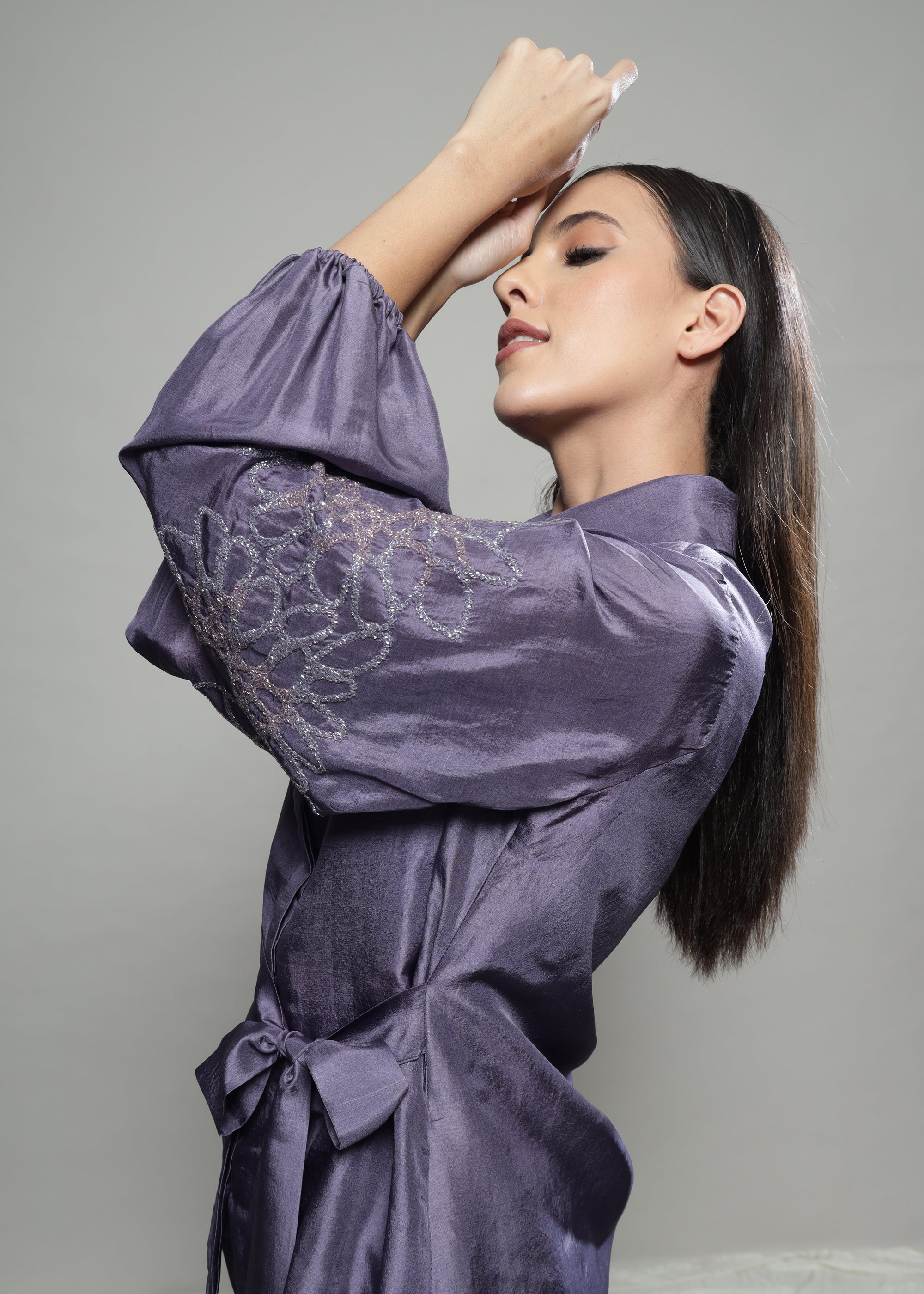 ASSYMETRIC TIE UP COORD SET