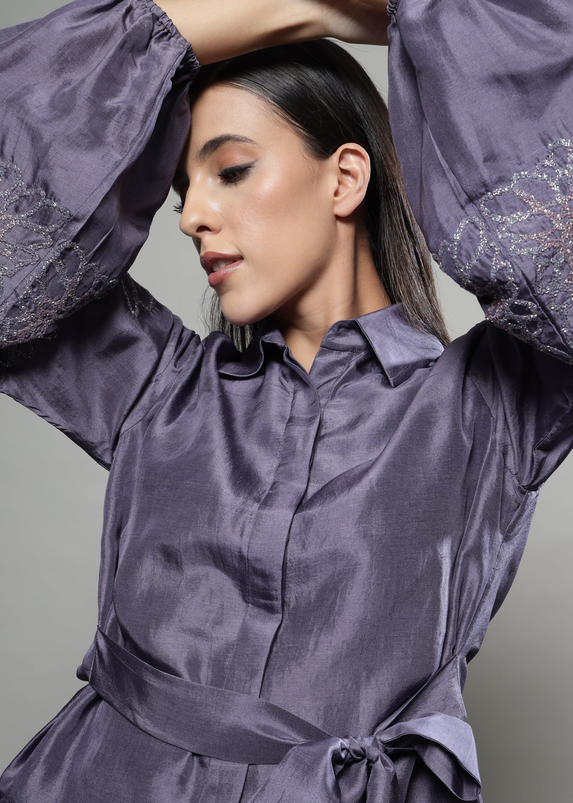 ASSYMETRIC TIE UP COORD SET