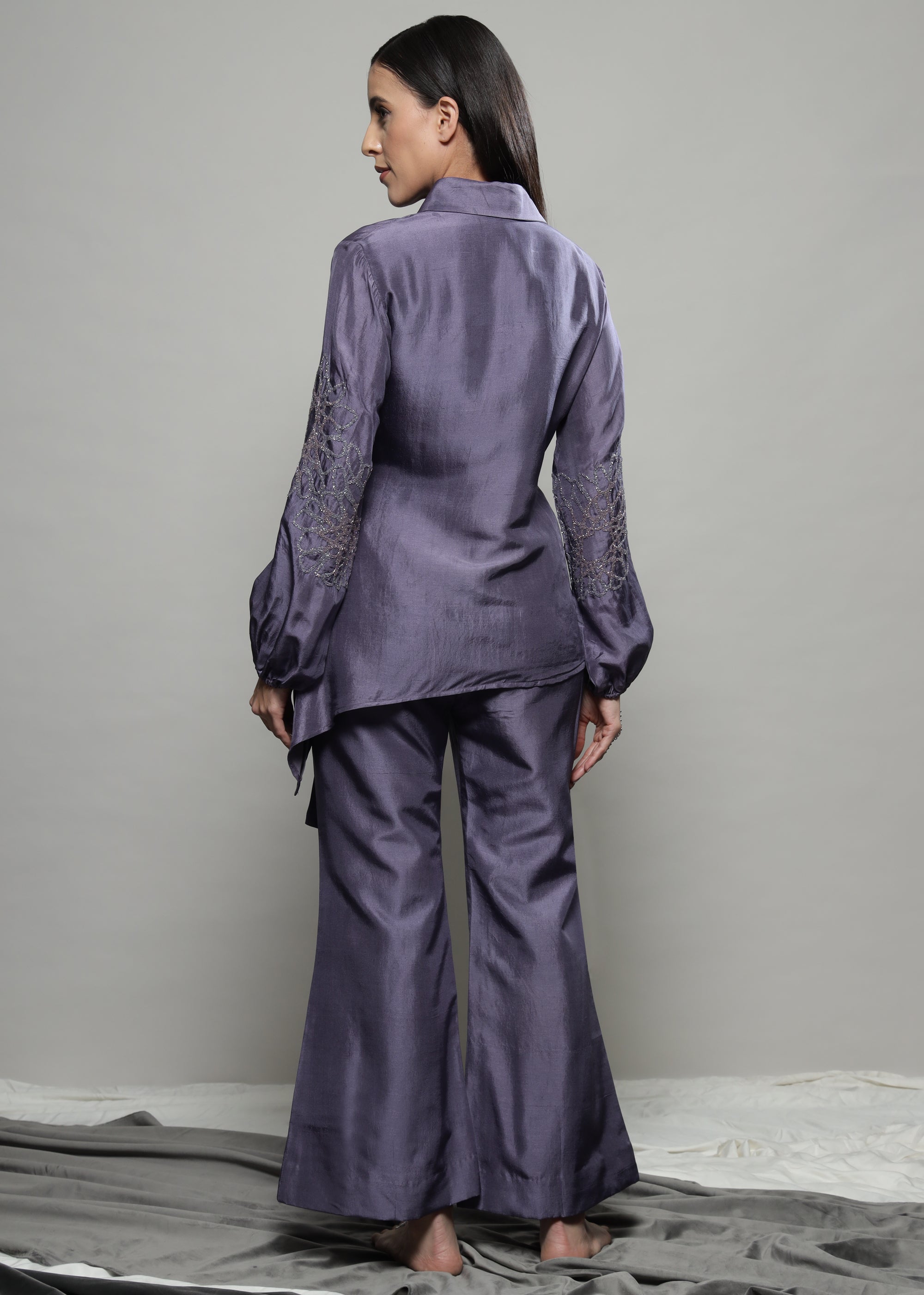 ASSYMETRIC TIE UP COORD SET