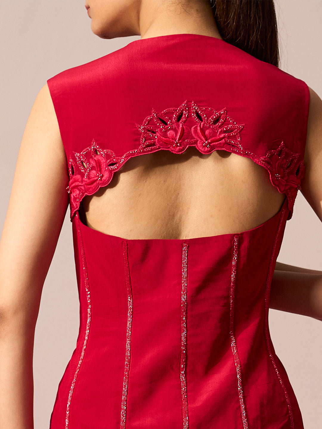 Top & Draped Skirt Coord Set