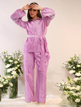 ASSYMETRIC TIE UP COORD SET