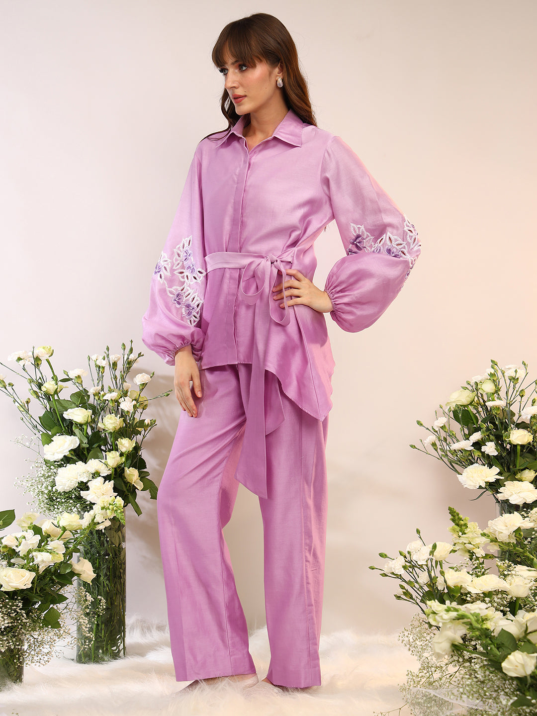 ASSYMETRIC TIE UP COORD SET