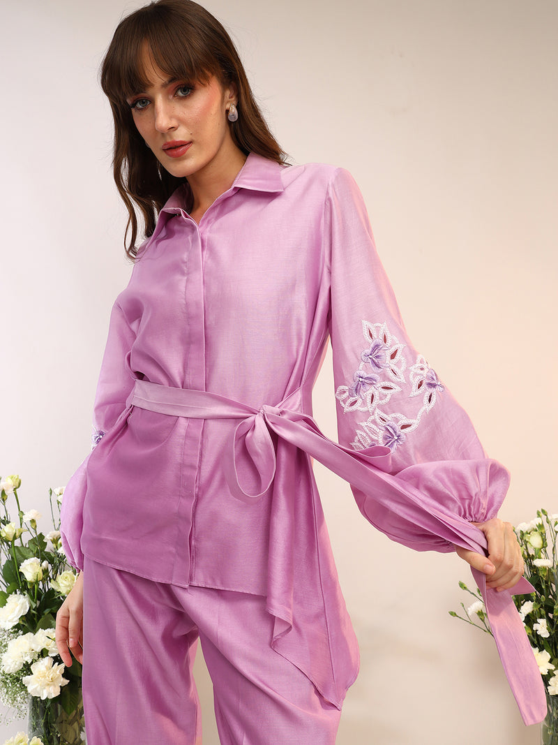 ASSYMETRIC TIE UP COORD SET