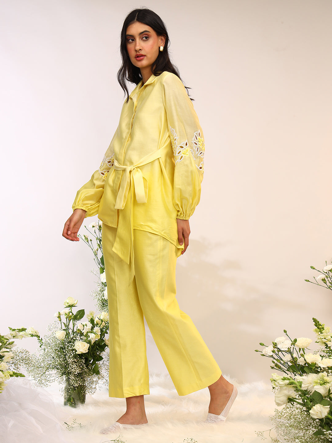 ASSYMETRIC TIE UP COORD SET