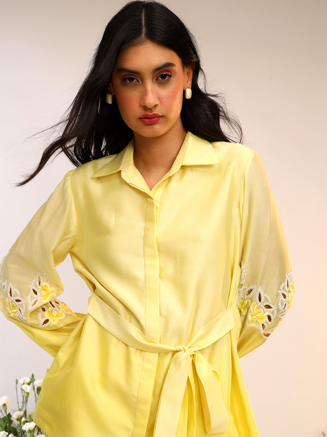 ASSYMETRIC TIE UP COORD SET