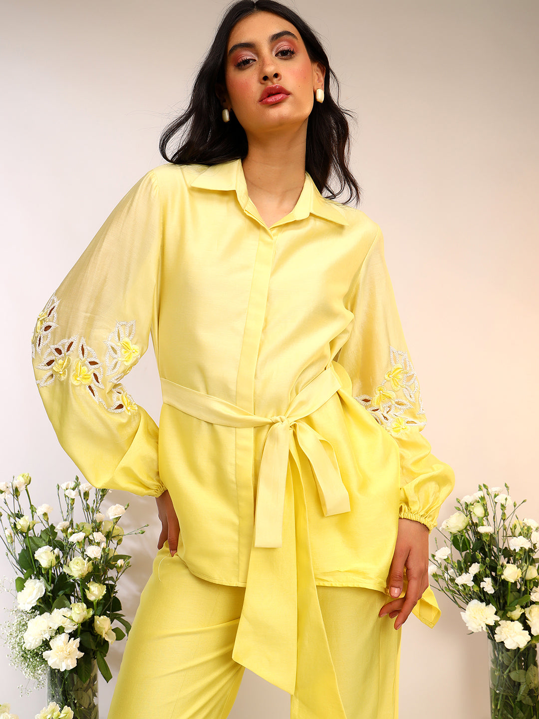 ASSYMETRIC TIE UP COORD SET